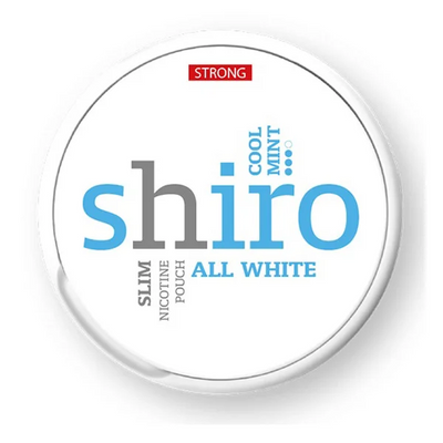 Снюс Shiro Strong Cool Mint All White 6565554 Фото Інтернет магазина Кальянів - Пахан