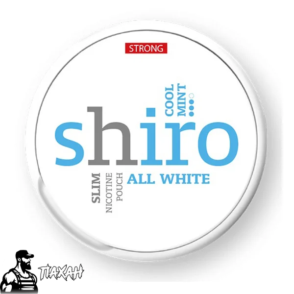 Снюс Shiro Strong Cool Mint All White 6565554 Фото Інтернет магазина Кальянів - Пахан