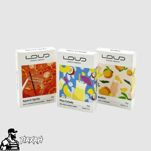 Набор из 3 новых вкусов табака Loud Light по 40 г 22909 Фото Інтернет магазину Кальянів - Пахан