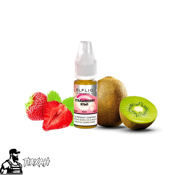 Жидкость Elfliq Strawberry kiwi (Клубника Киви, 50 мг, 10 мл) 21063 Фото Інтернет магазину Кальянів - Пахан