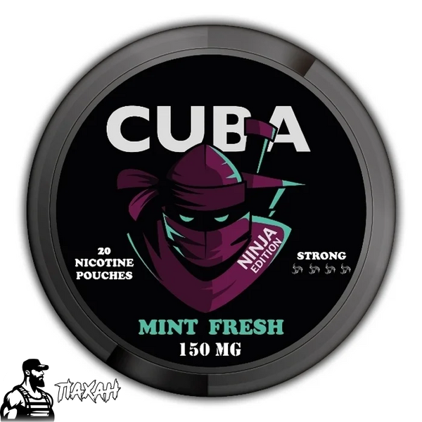 Снюс Cuba Ninja Mint Fresh 150 мг 435433 Фото Інтернет магазину Кальянів - Пахан